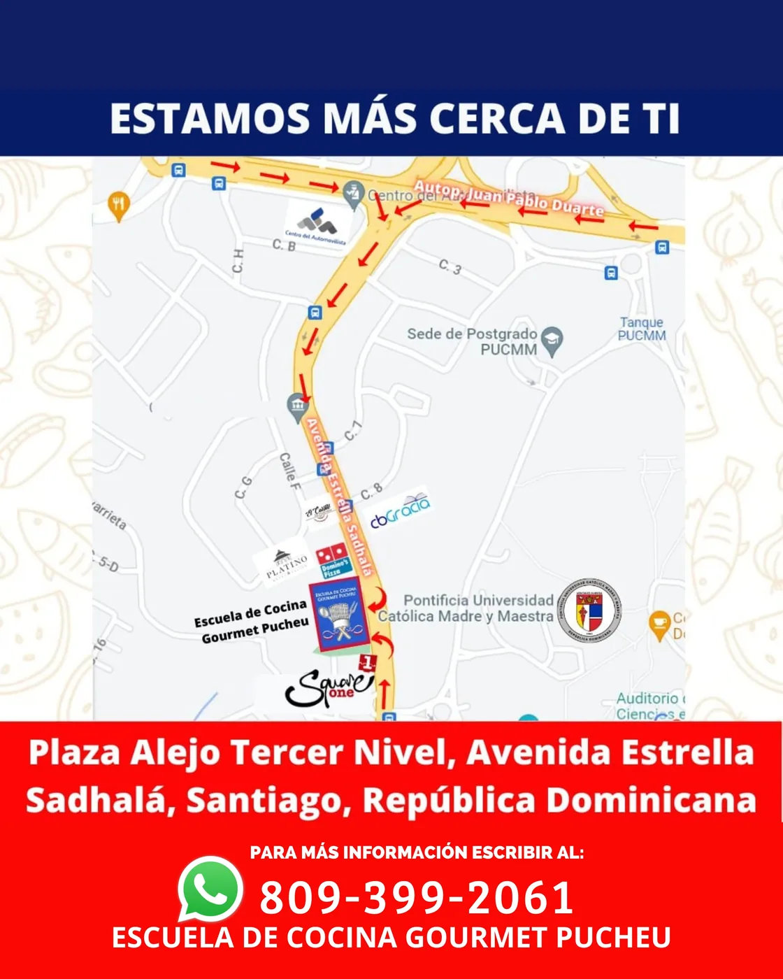 Administración de Restaurantes — Ubicación