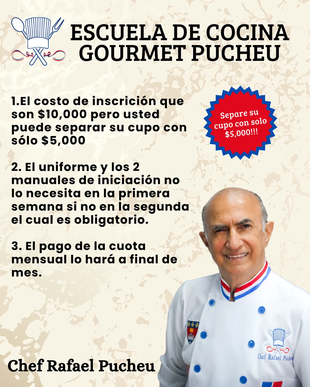 Separe su cupo con solo 5,000
