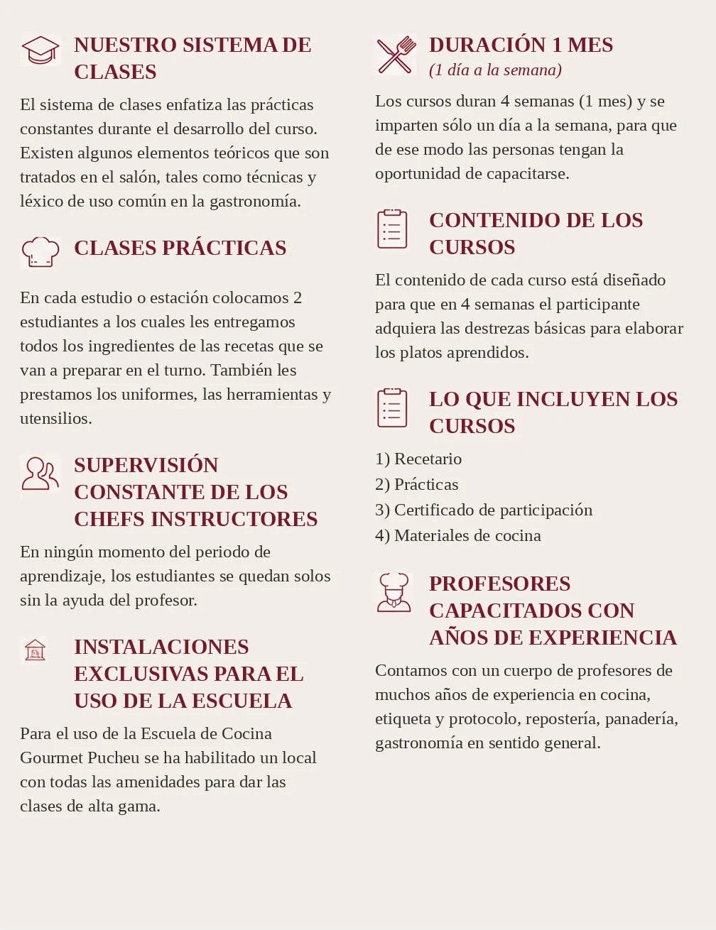 Ensaladas Gourmet — información del curso
