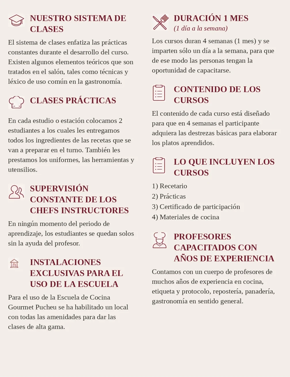 Etiqueta y Protocolo — información del curso