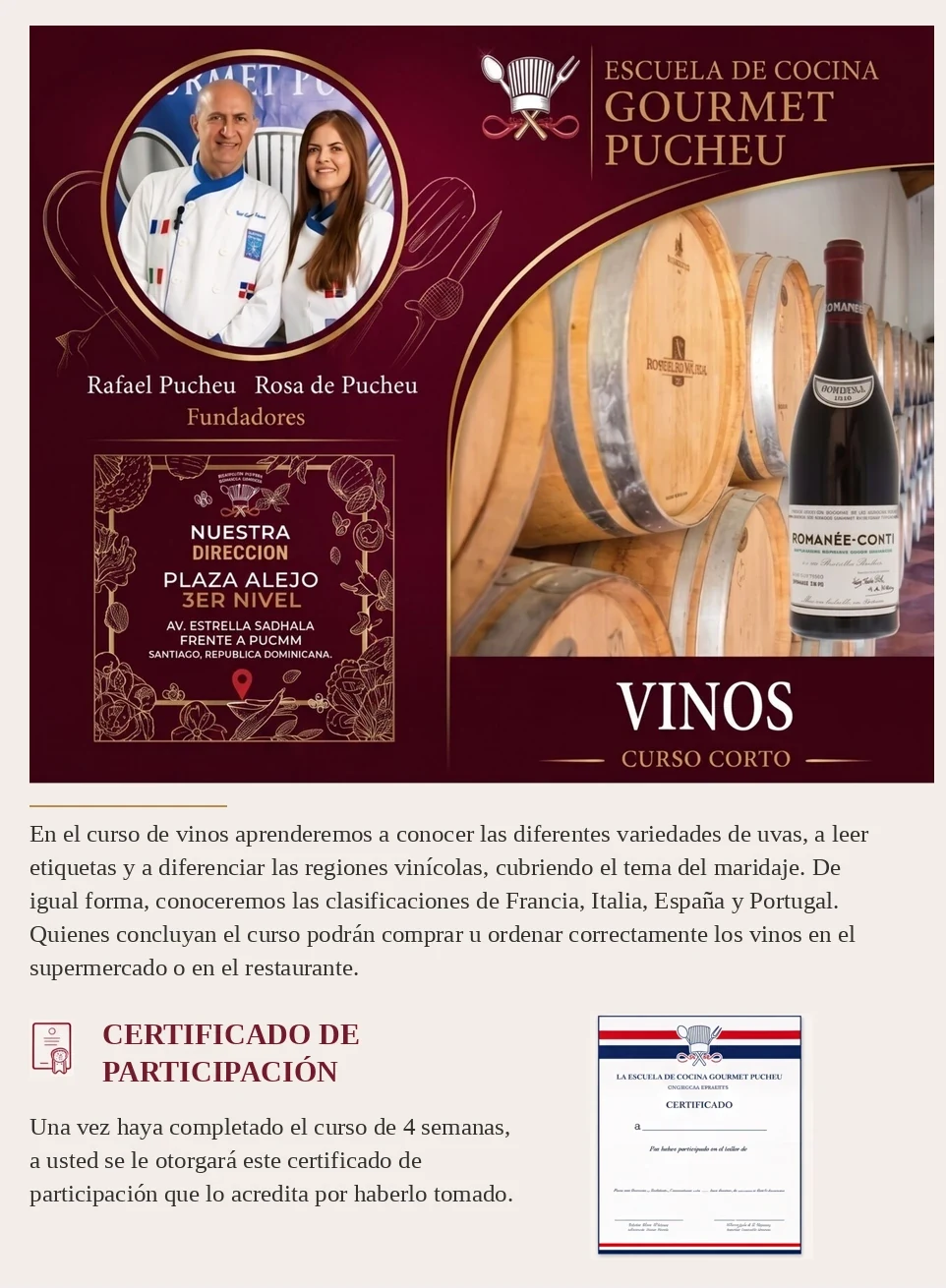 Vinos — presentación del curso