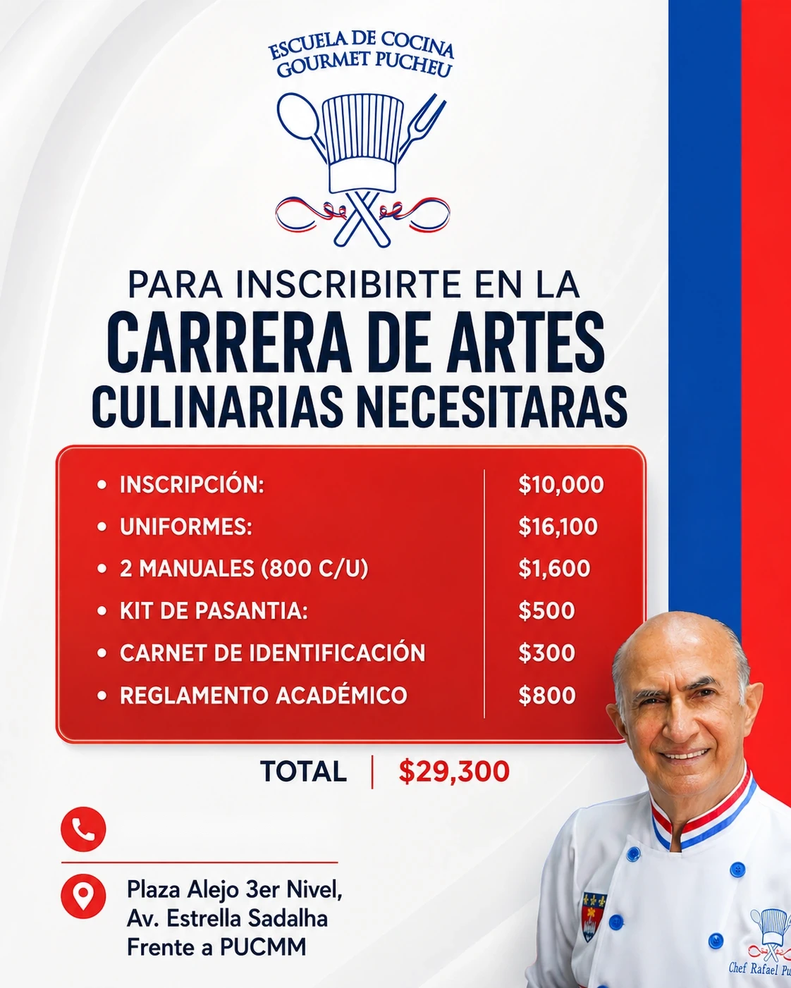 Para inscribirte necesitarás — costos de inscripción