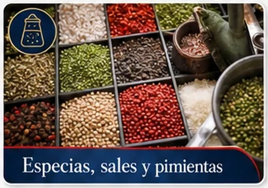 Manual — Especias, sales y pimientas
