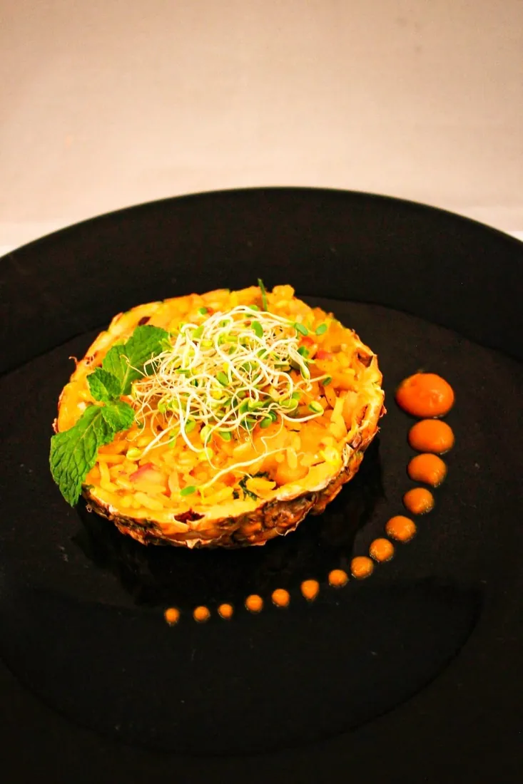 Plato de autor elaborado por estudiantes de la Escuela Gourmet Pucheu