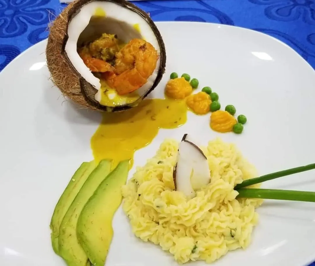 Plato de autor elaborado por estudiantes de la Escuela Gourmet Pucheu