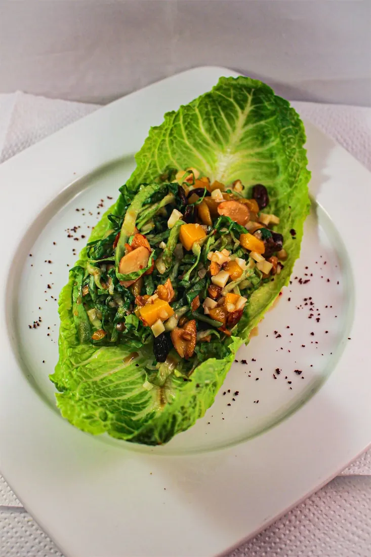 Plato de autor elaborado por estudiantes de la Escuela Gourmet Pucheu