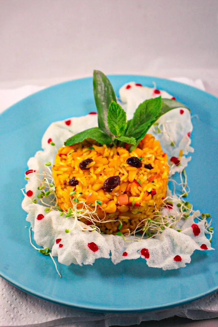 Plato de autor elaborado por estudiantes de la Escuela Gourmet Pucheu