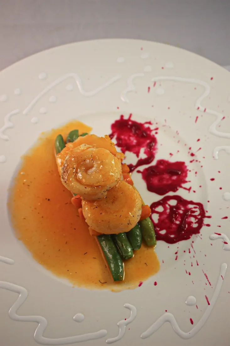 Plato de autor elaborado por estudiantes de la Escuela Gourmet Pucheu