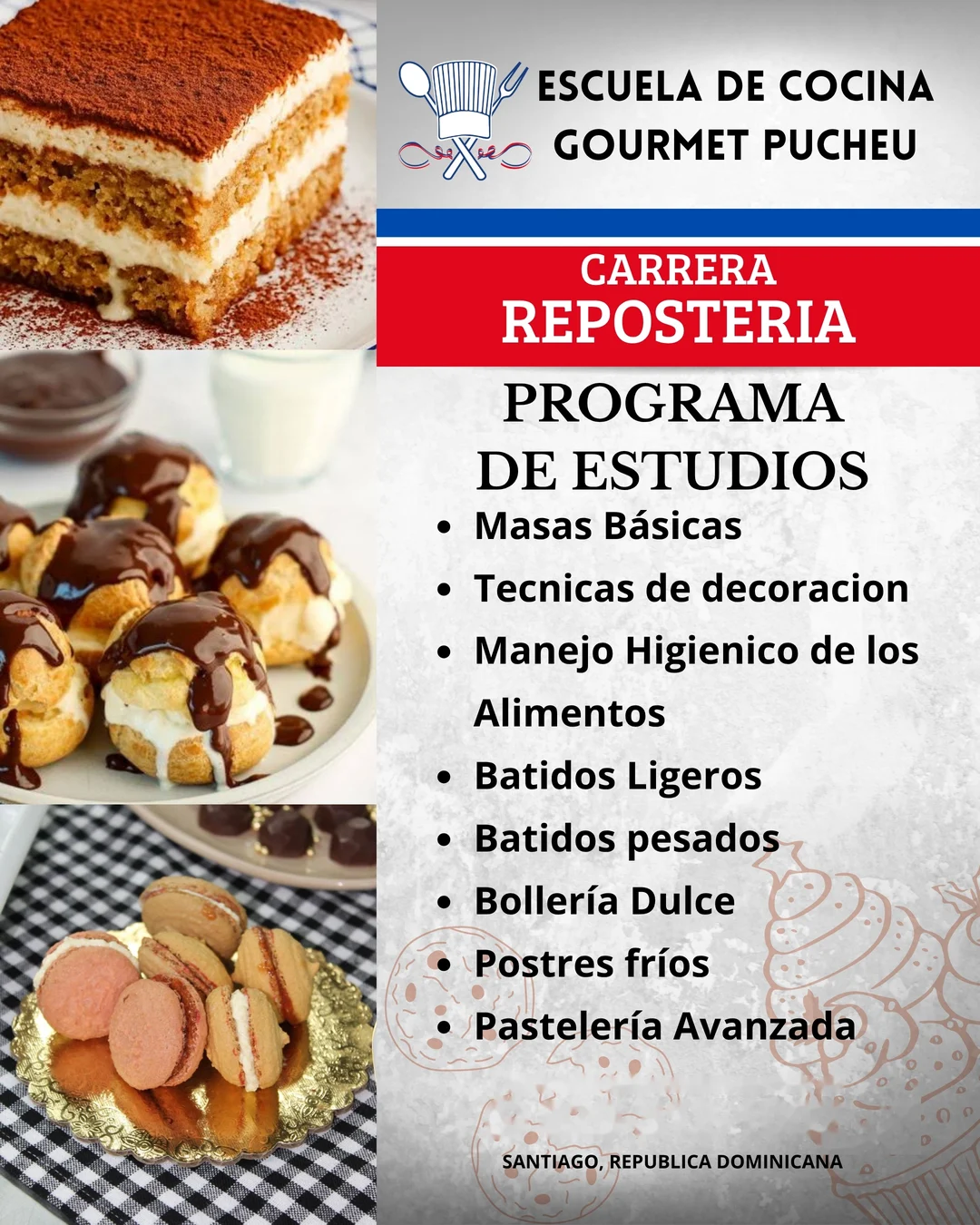 Programa de estudios — Carrera de Repostería