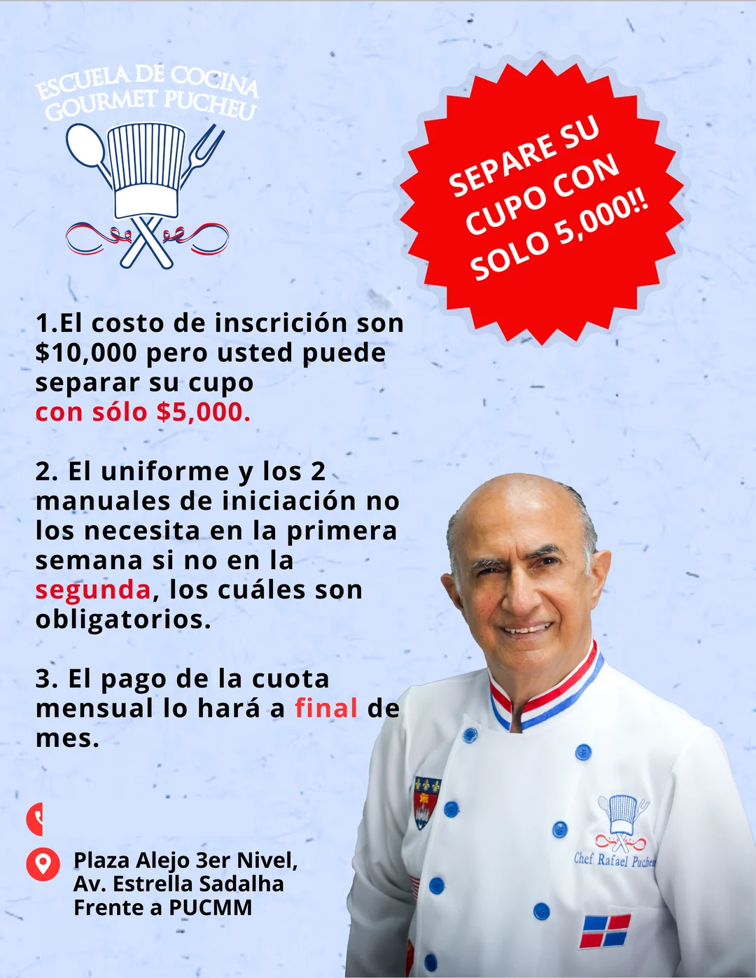 Separe su cupo con solo 5,000